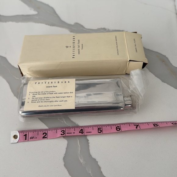 pottery Barn stainless steel flask New - Picture 3 of 3